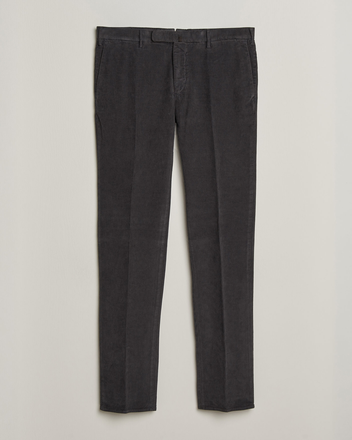 Homme | Pantalons | Incotex | Slim Fit Baby Corduroy Trousers Dark Grey