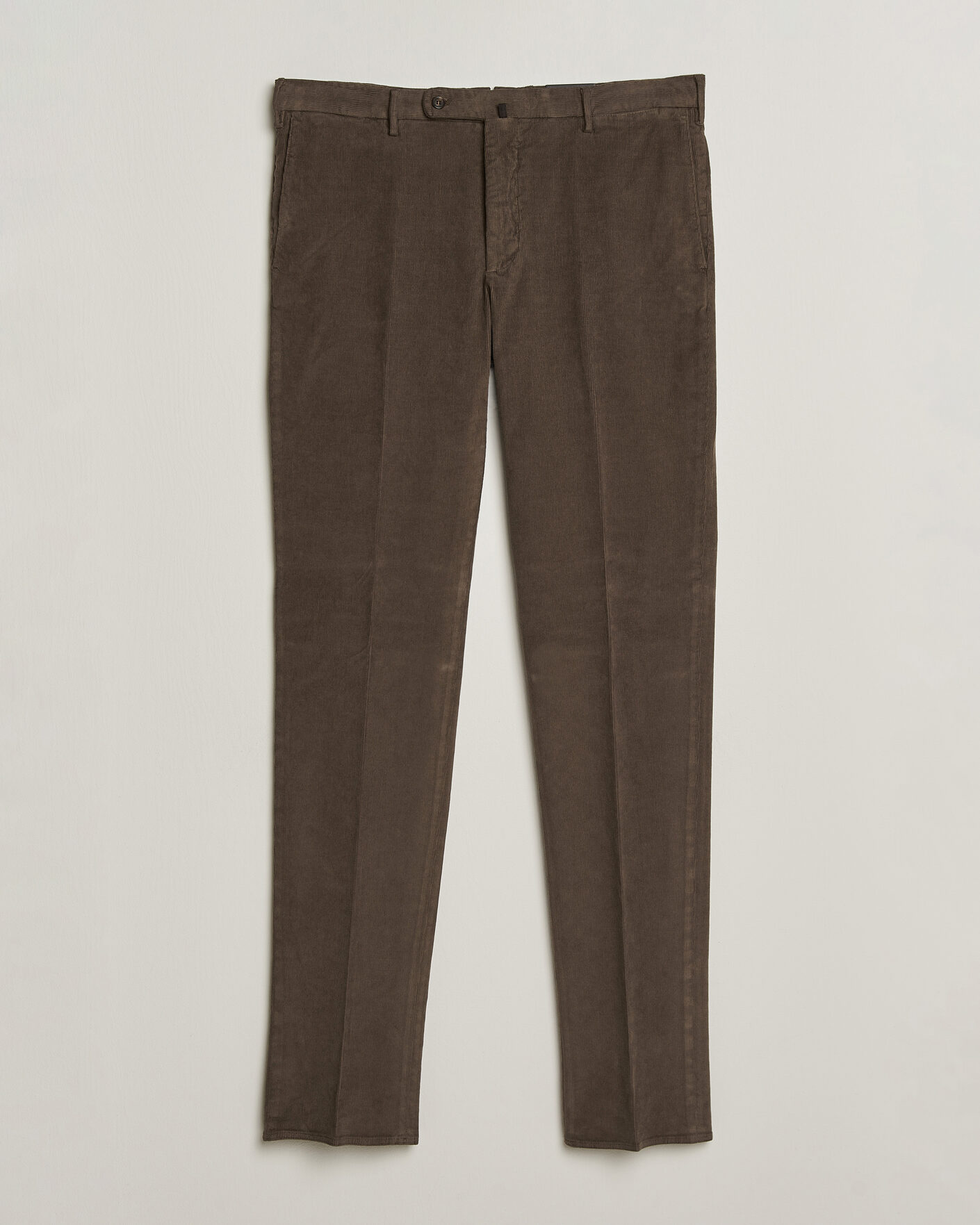 Homme | Pantalons | Incotex | Regular Fit Baby Corduroy Trousers Taupe