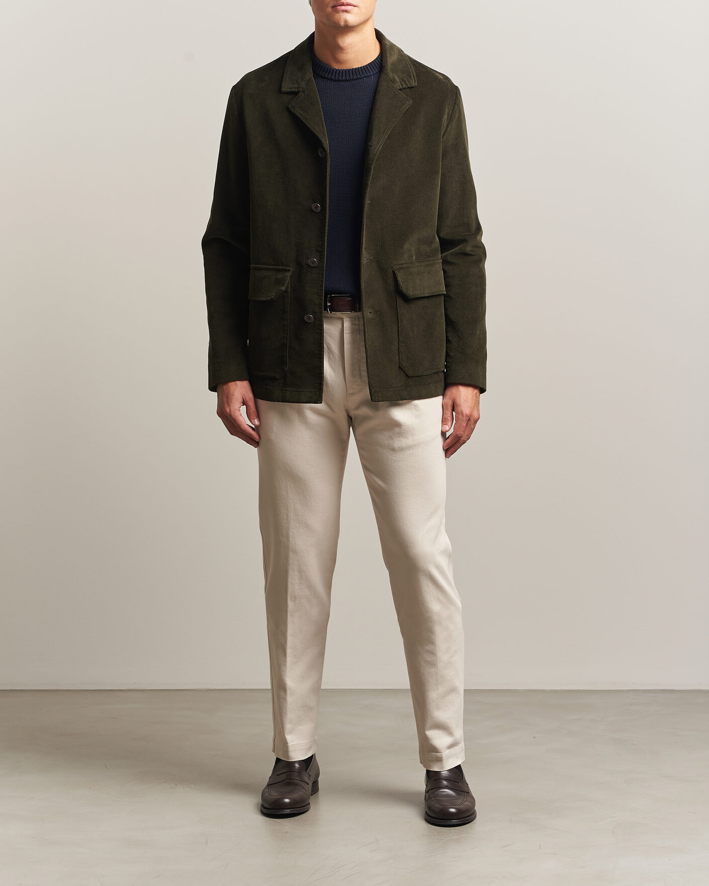 Homme | Pantalons | Incotex | Regular Fit Cover Chinos Off White