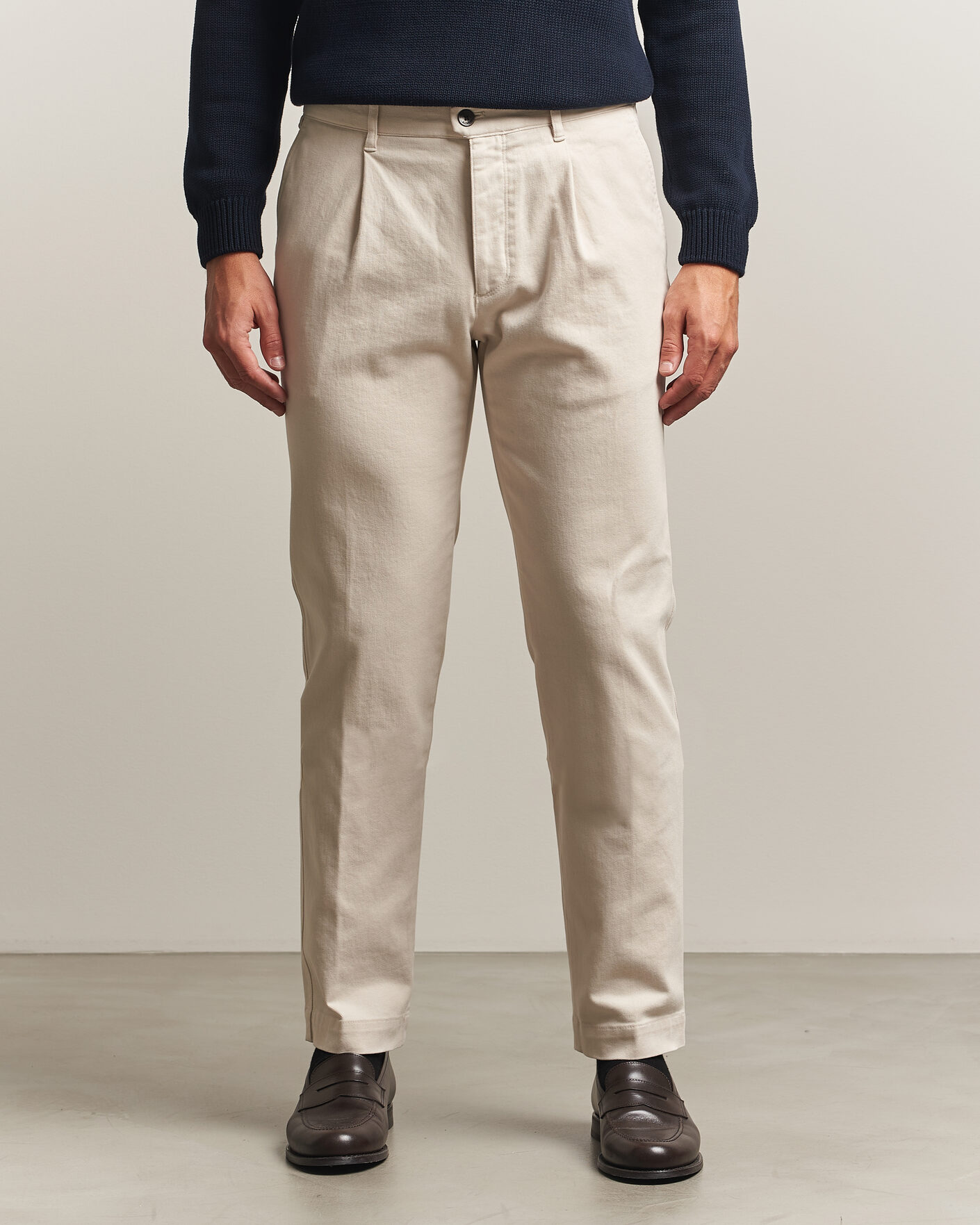 Homme | Pantalons | Incotex | Regular Fit Cover Chinos Off White