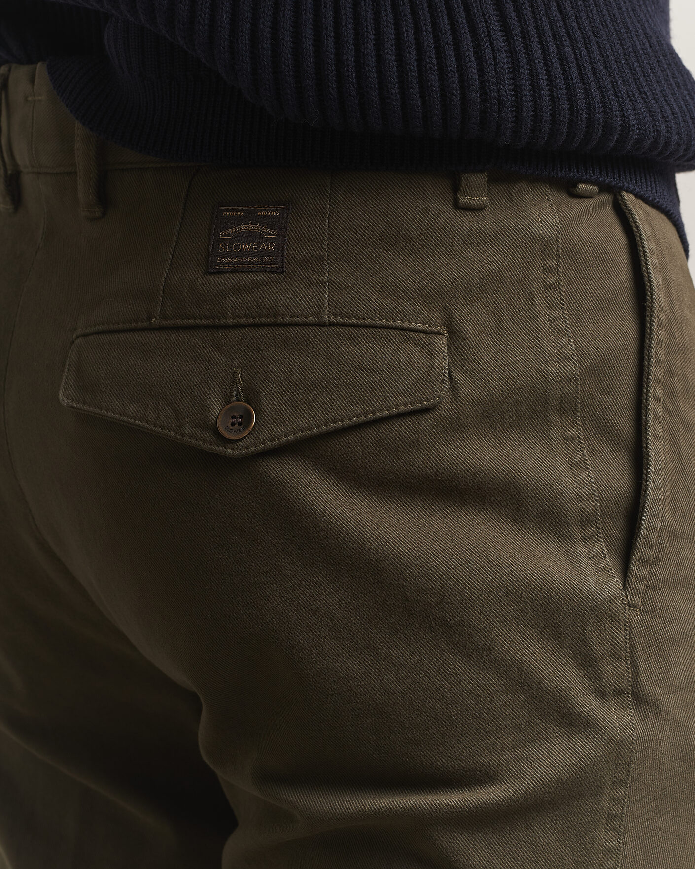 Homme | Pantalons | Incotex | Regular Fit Cover Chinos Dark Green