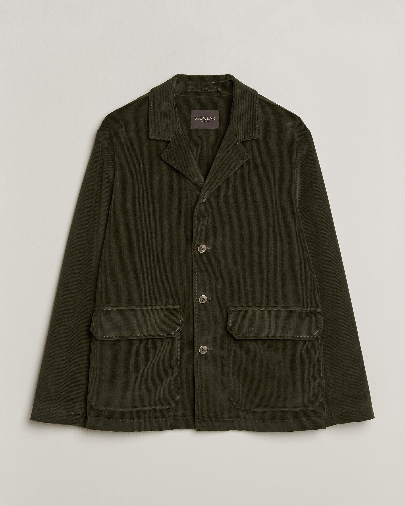 Homme | Blazers | Incotex | Corduroy Sports Jacket Forest Green