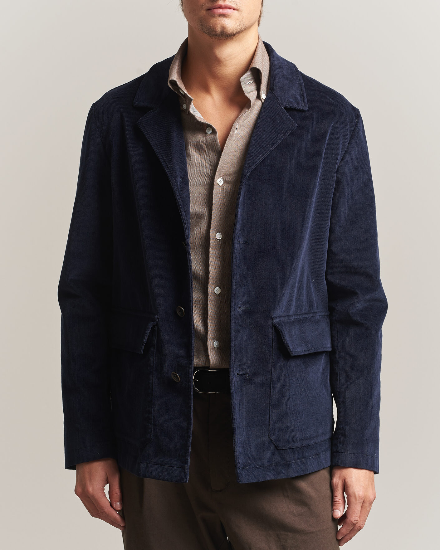Homme | Blazers | Incotex | Corduroy Sports Jacket Navy