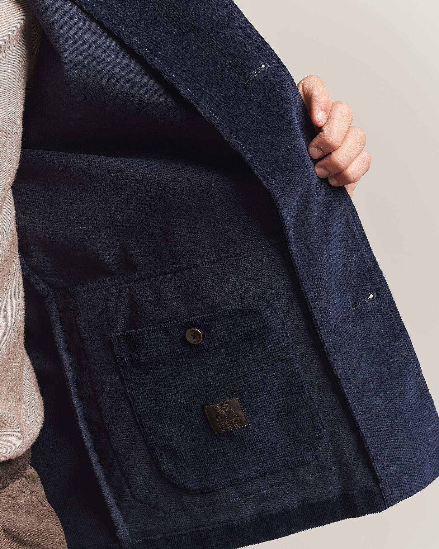 Homme | Blazers | Incotex | Corduroy Sports Jacket Navy