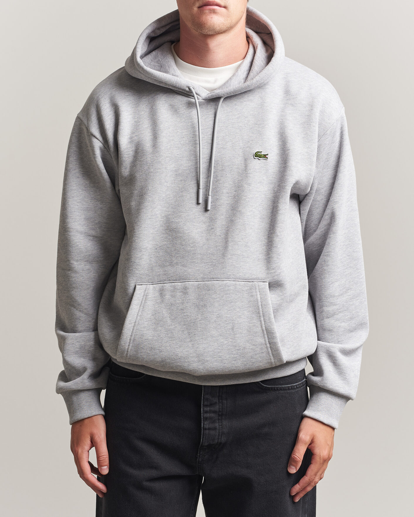 Homme | Pulls Et Tricots | Lacoste | Hoodie Silver Chine