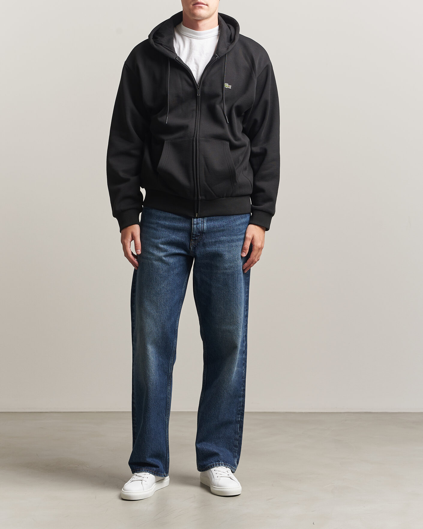 Homme | Pulls Et Tricots | Lacoste | Full Zip Hoodie Black