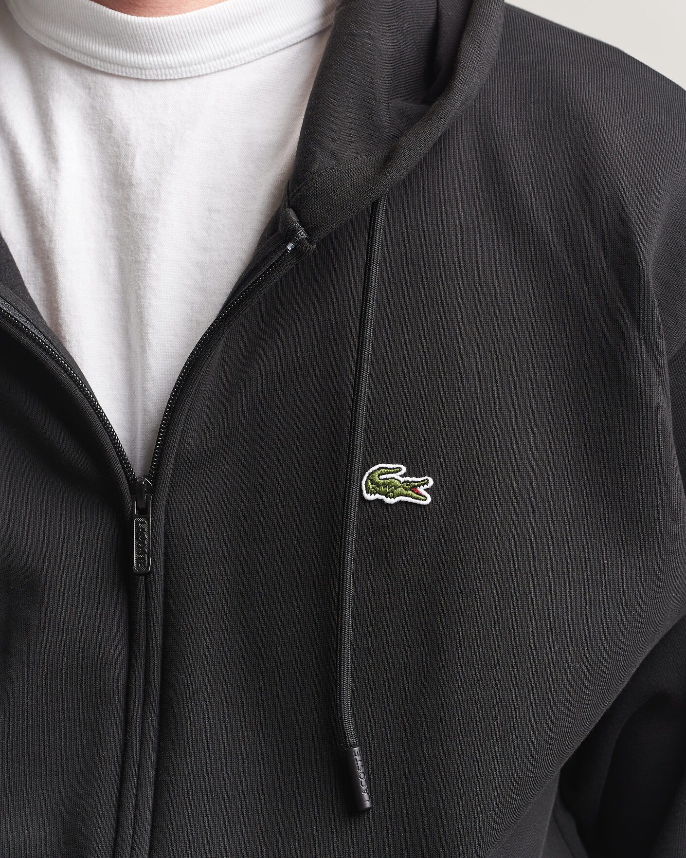 Homme | Pulls Et Tricots | Lacoste | Full Zip Hoodie Black