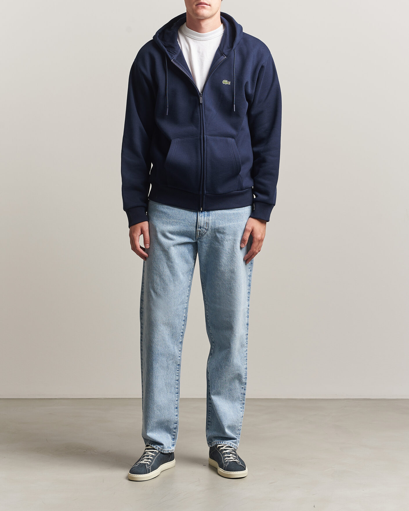 Homme | Pulls Et Tricots | Lacoste | Full Zip Hoodie Navy Blue