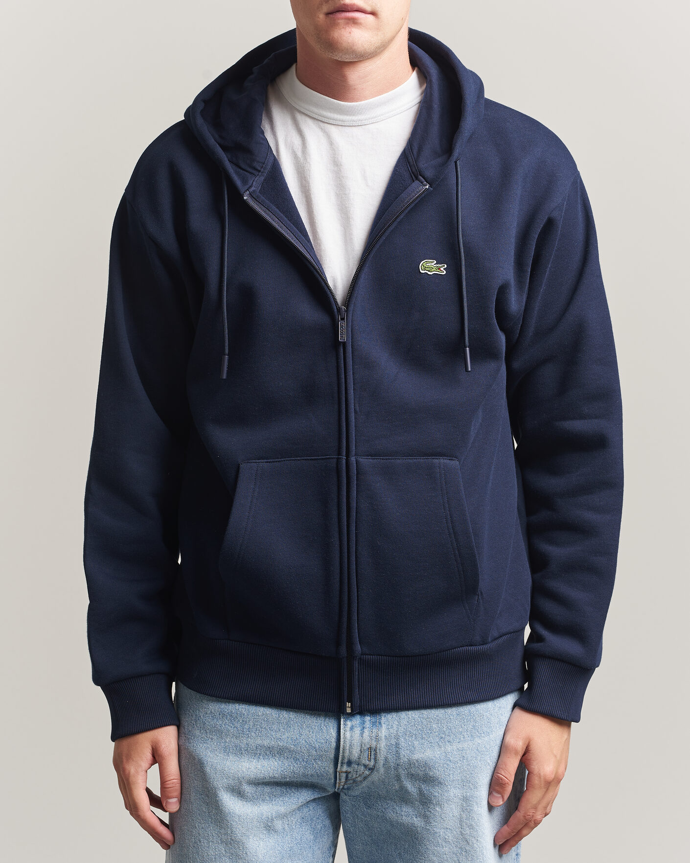 Homme | Pulls Et Tricots | Lacoste | Full Zip Hoodie Navy Blue