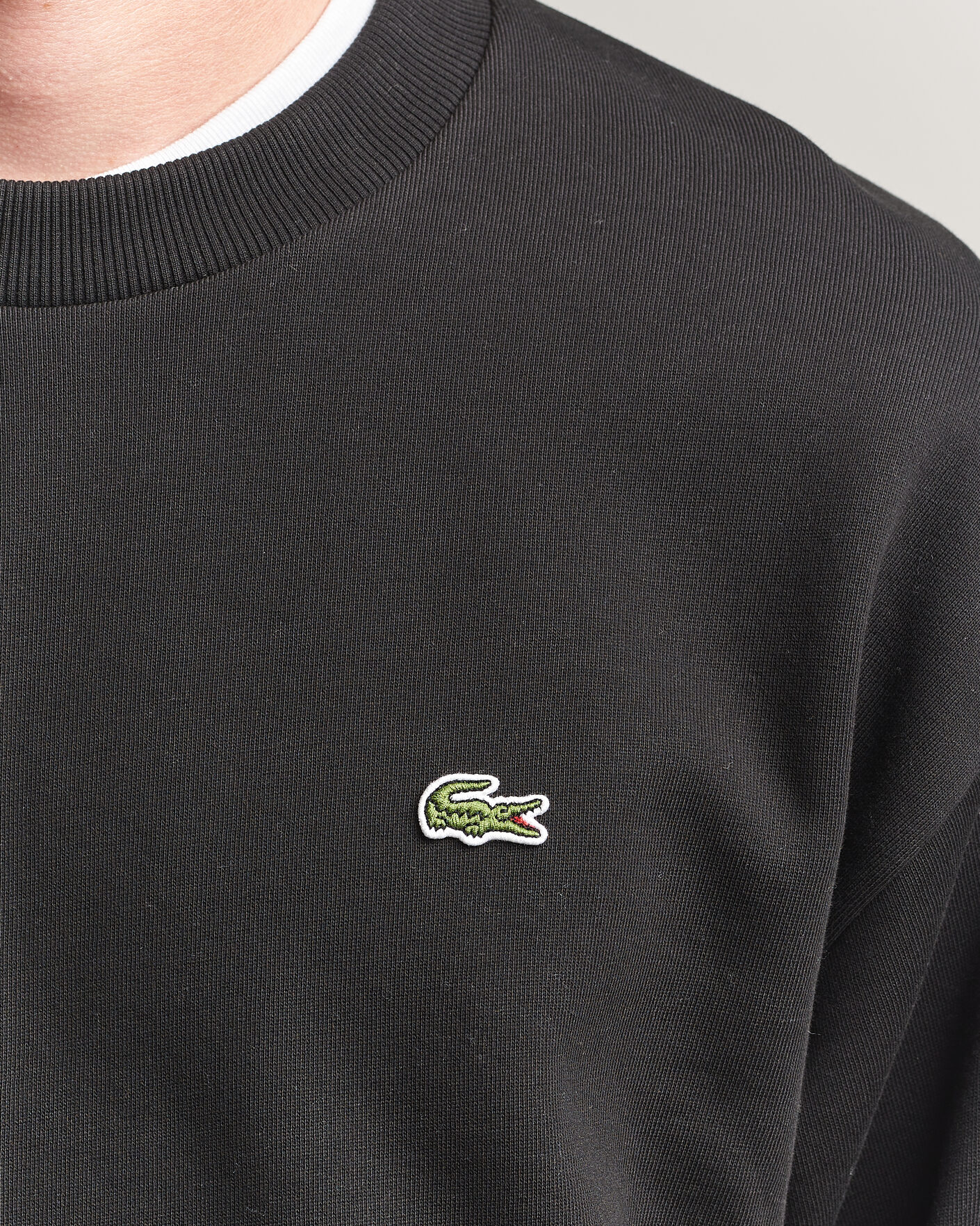 Homme | Pulls Et Tricots | Lacoste | Crew Neck Sweatshirt Black
