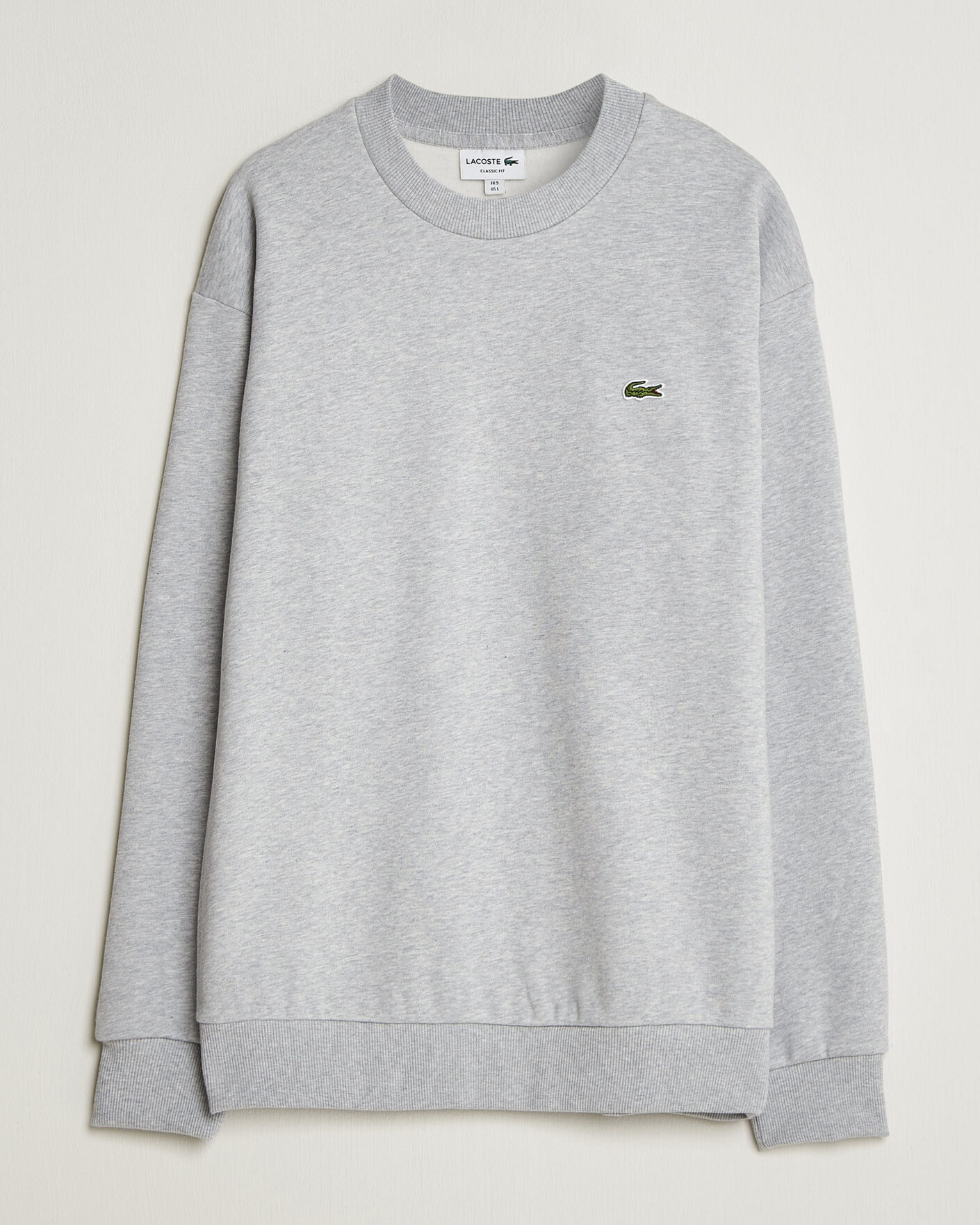 Homme | Pulls Et Tricots | Lacoste | Crew Neck Sweatshirt Silver Chine