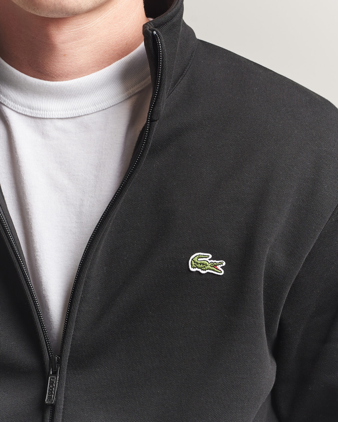 Homme | Pulls Et Tricots | Lacoste | Full Zip Sweater Black