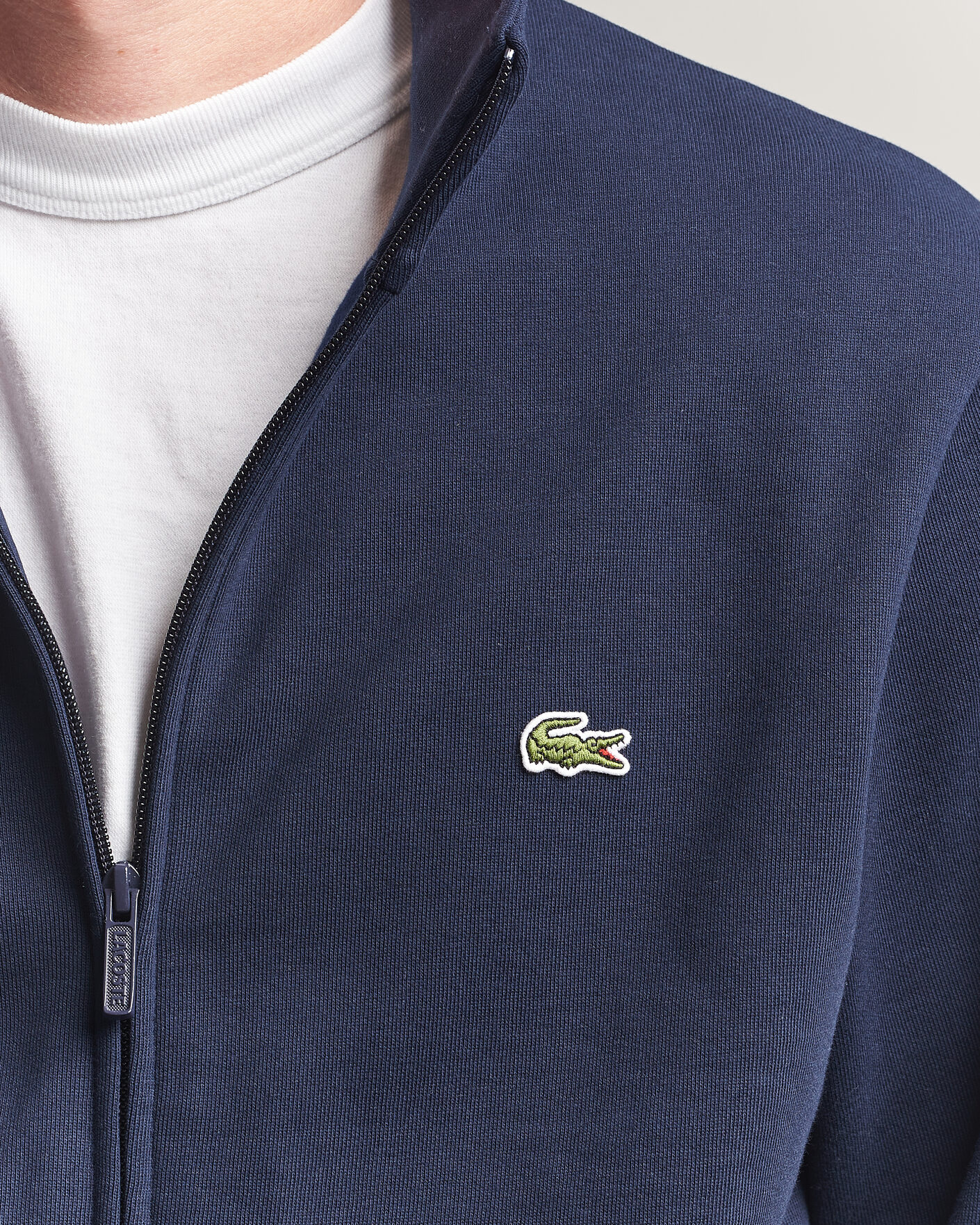 Homme | Pulls Et Tricots | Lacoste | Full Zip Sweater Navy Blue