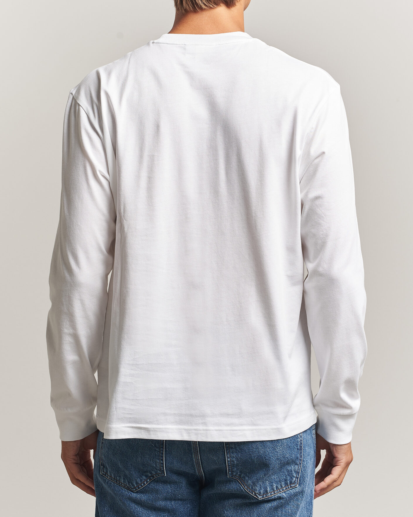 Homme | T-shirts | Lacoste | Crew Neck Long Sleeve T-Shirt White