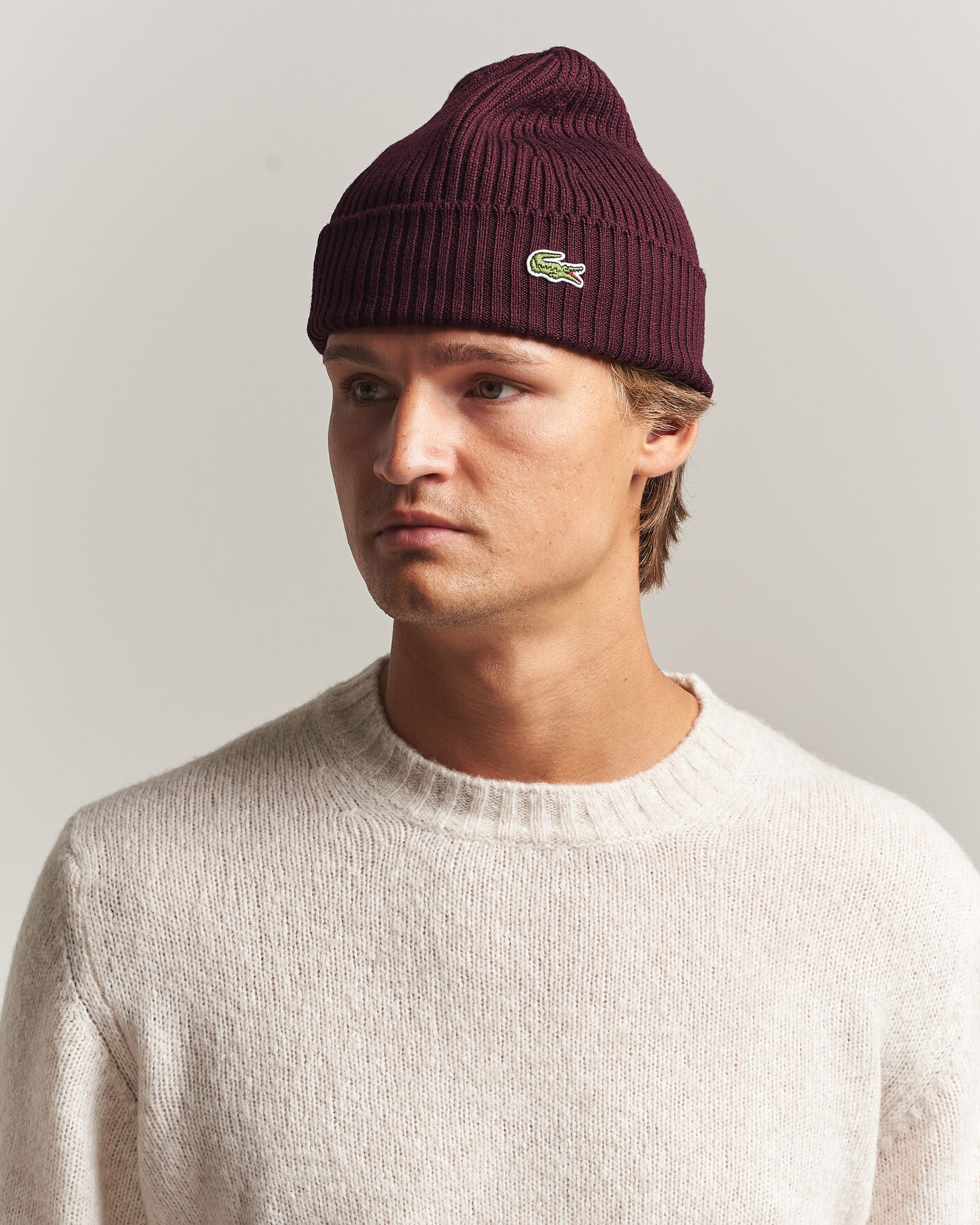 Homme | Bonnets | Lacoste | Wool Knitted Beanie Oxalis