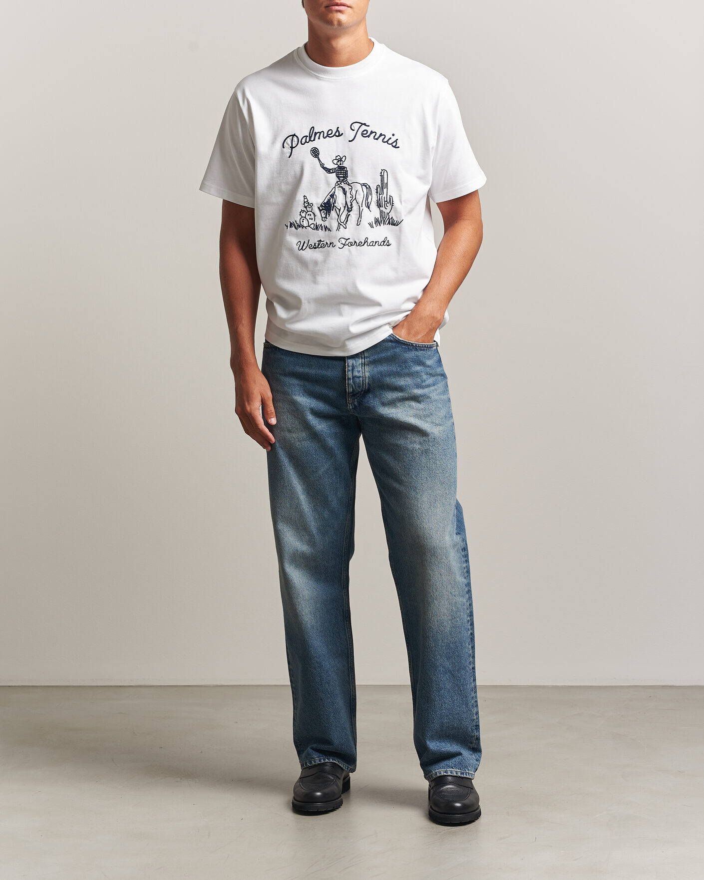 Homme | T-shirts | Palmes | Western T-Shirt White