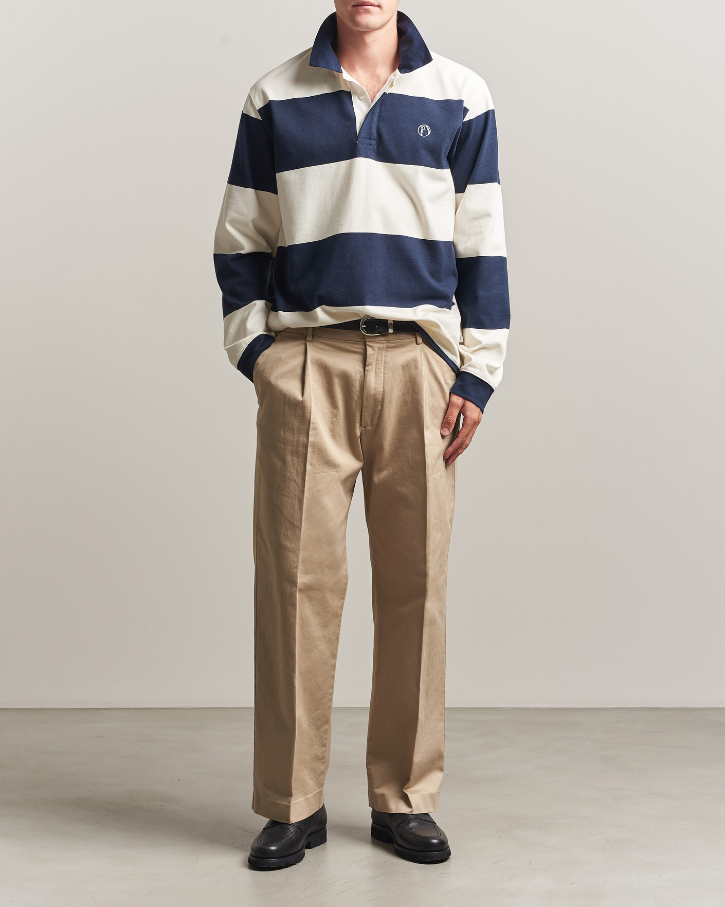 Homme | Pulls Et Tricots | Palmes | Ball Rugby Shirt Navy Stripe