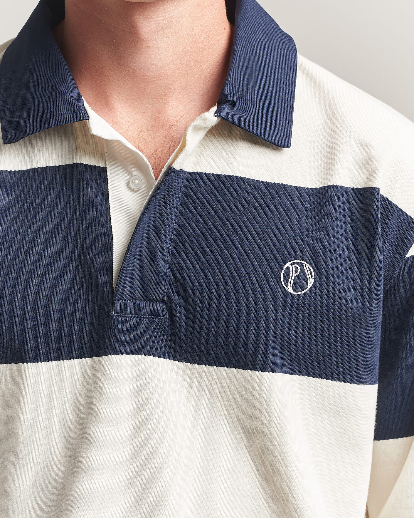 Homme | Pulls Et Tricots | Palmes | Ball Rugby Shirt Navy Stripe