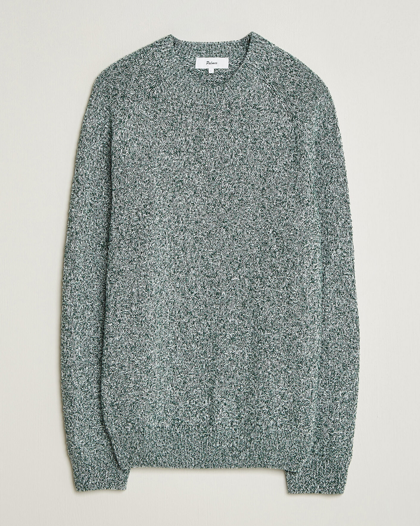 Homme | Pulls Et Tricots | Palmes | Knitted Crew Neck Sweater Green Melange