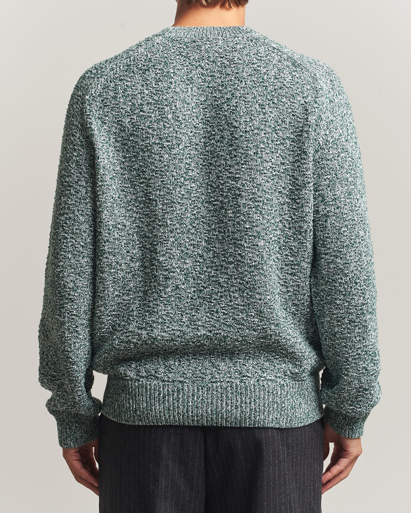 Homme | Pulls Et Tricots | Palmes | Knitted Crew Neck Sweater Green Melange