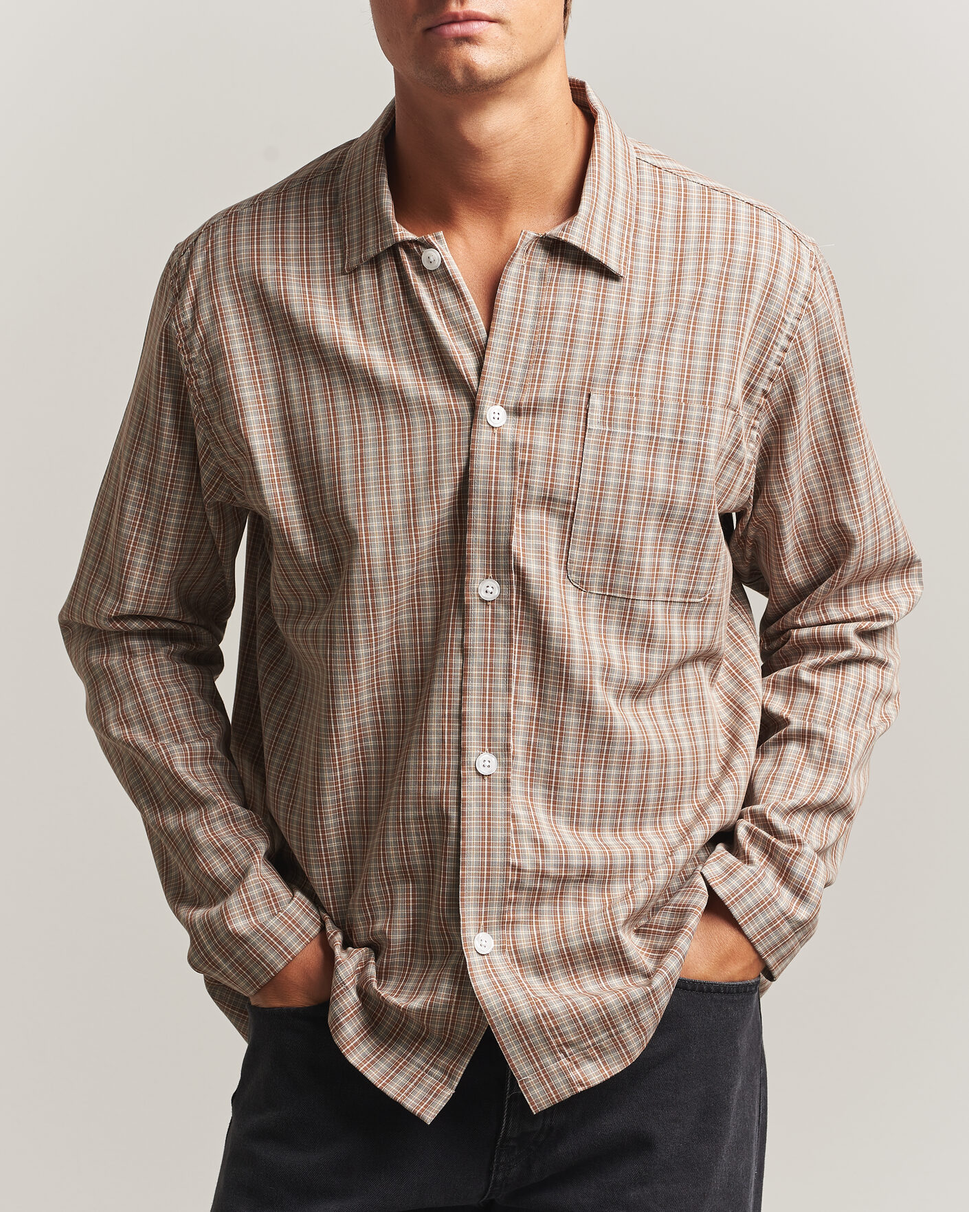 Homme | Chemises | Palmes | Fault Shirt Brown Check
