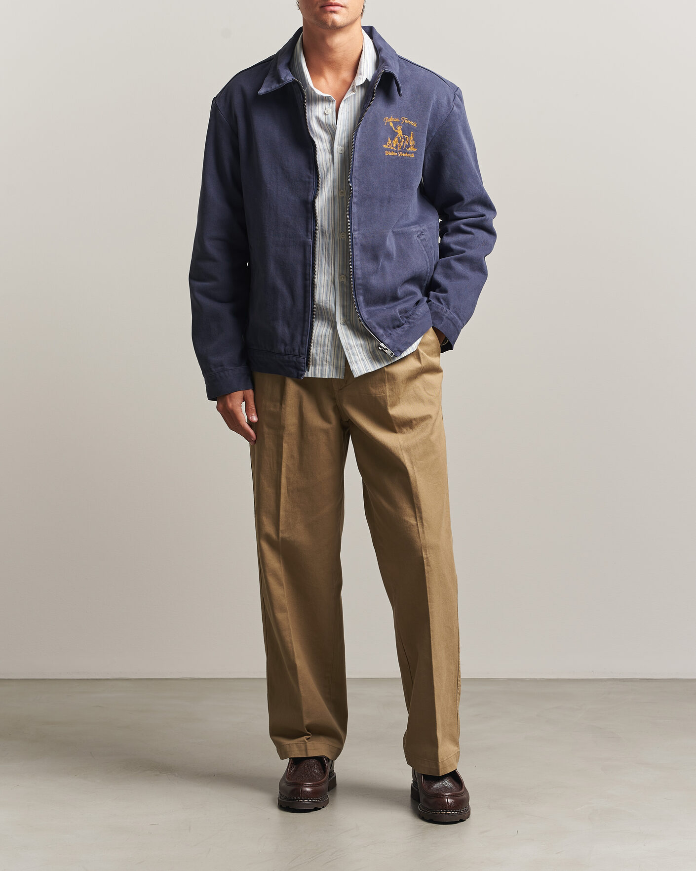 Homme | Manteaux Et Vestes | Palmes | Western Zip Jacket Navy