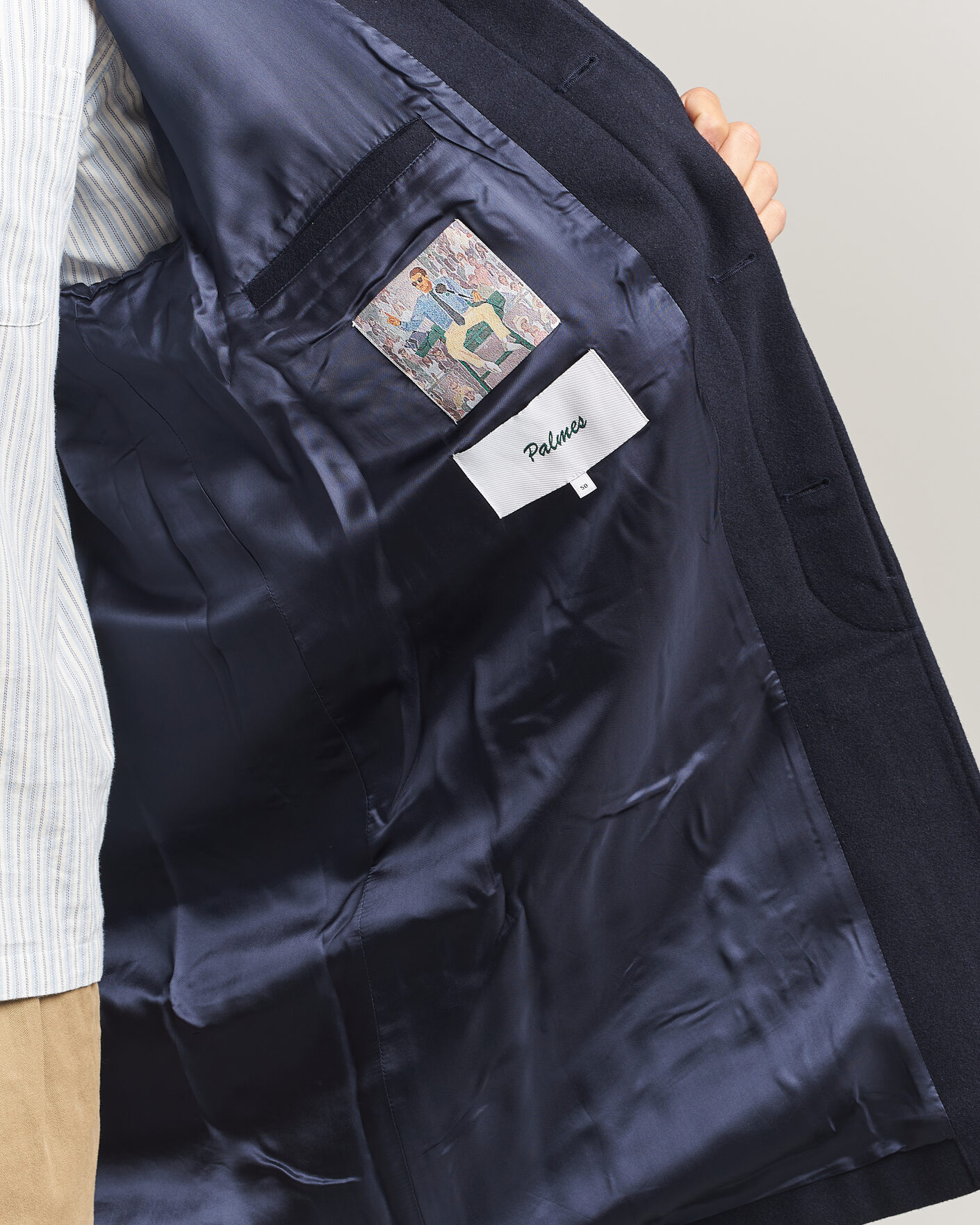 Homme | Manteaux Et Vestes | Palmes | Cedric Wool Coat Navy