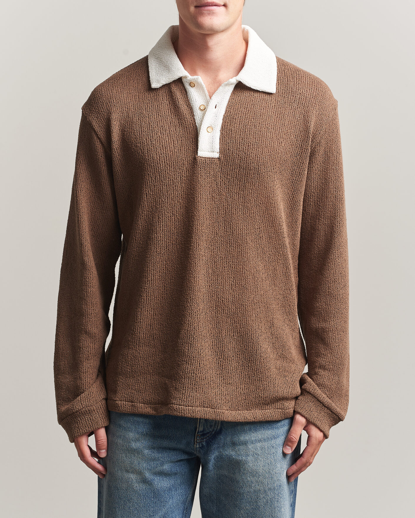 Homme | Pulls Et Tricots | Palmes | Knitted Rugby Brown