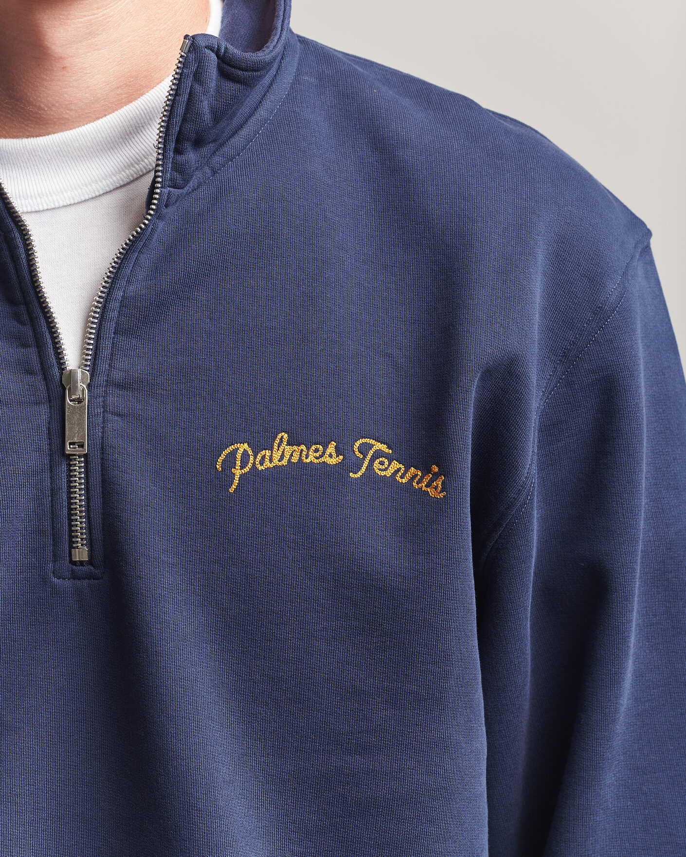 Homme | Pulls Et Tricots | Palmes | Western Zip Sweatshirt Navy