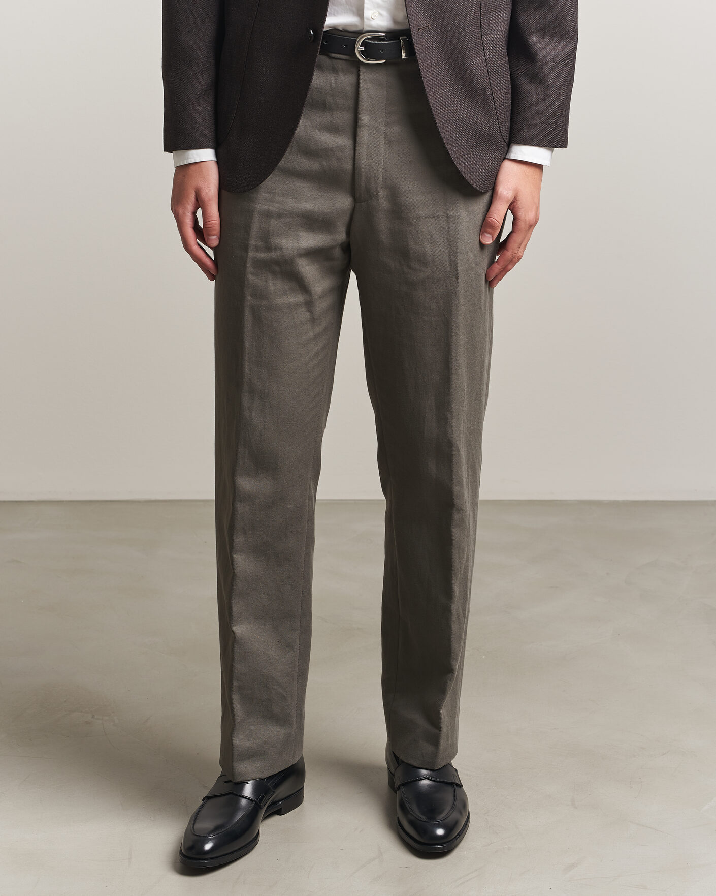 Homme | Loafers | Crockett & Jones | Crawford Handgrade Penny Loafer Black Calf