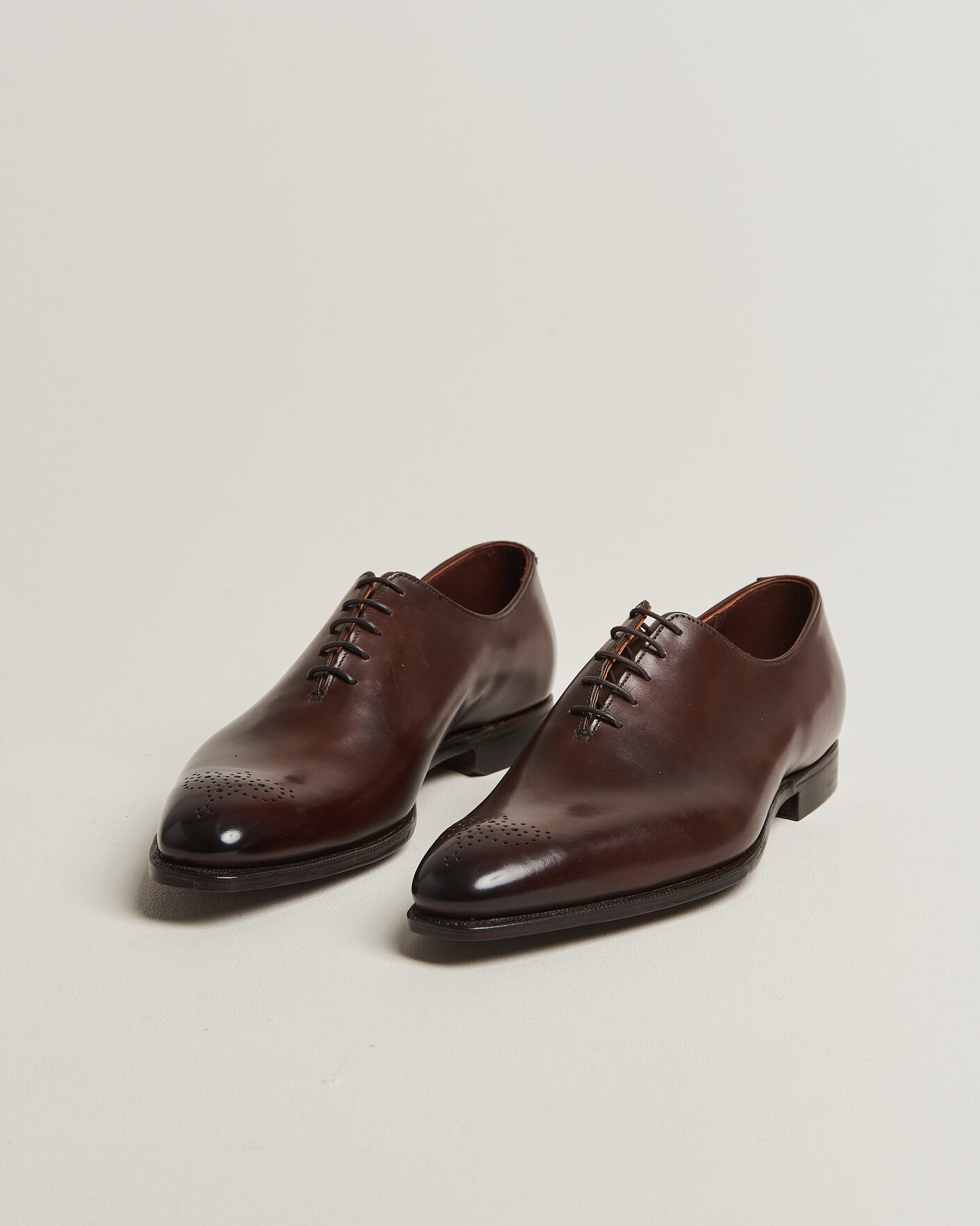 Homme | Chaussures Oxford | Crockett & Jones | Weymouth 2 Handgrade Wholecut Dk Brown Antique Calf