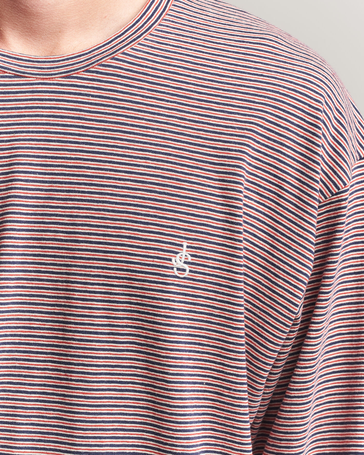 Homme | T-shirts | Jil Sander | Long Sleeve Striped T-Shirt Red