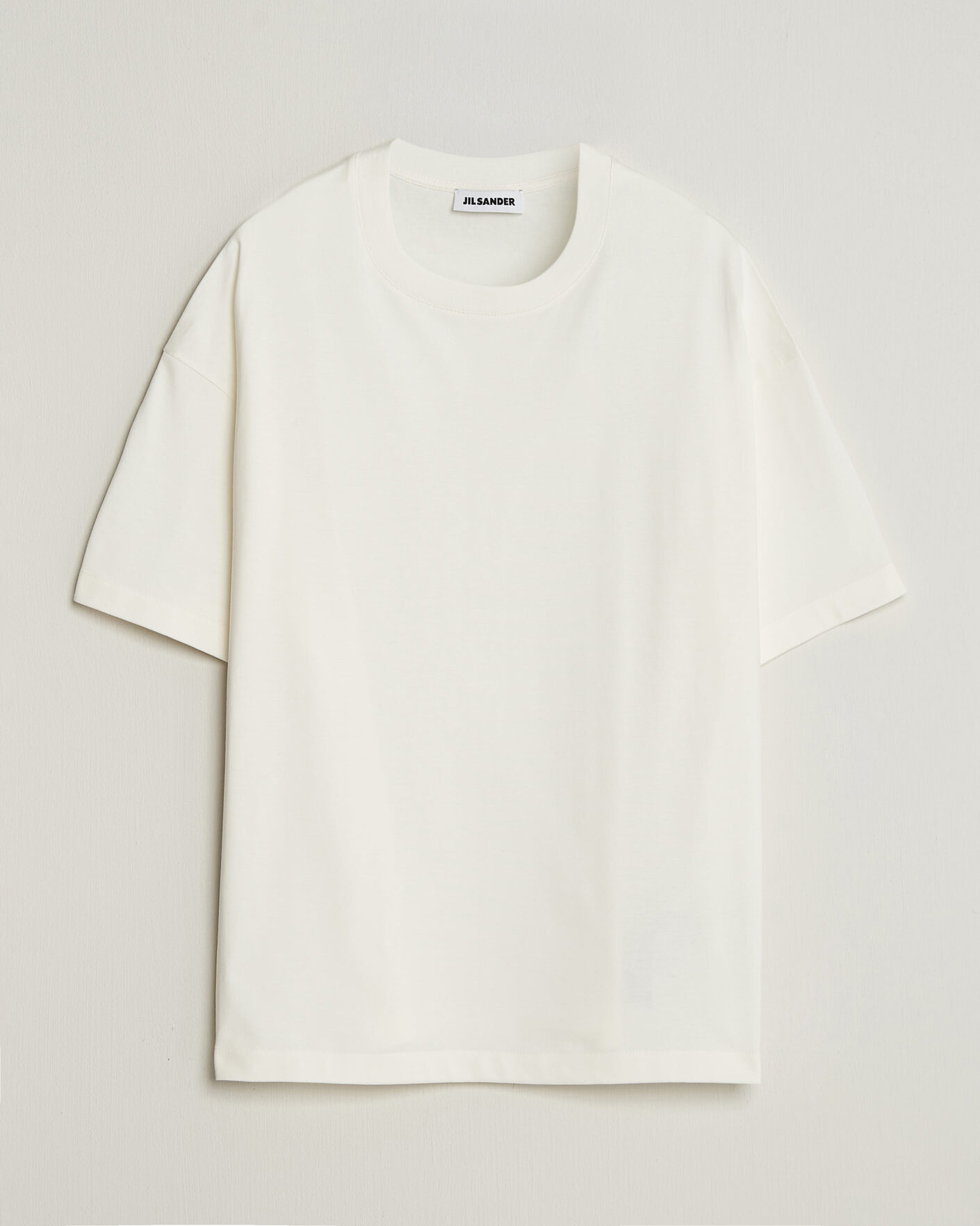 Homme | T-shirts | Jil Sander | Short Sleeve Side Logo T-Shirt Off White
