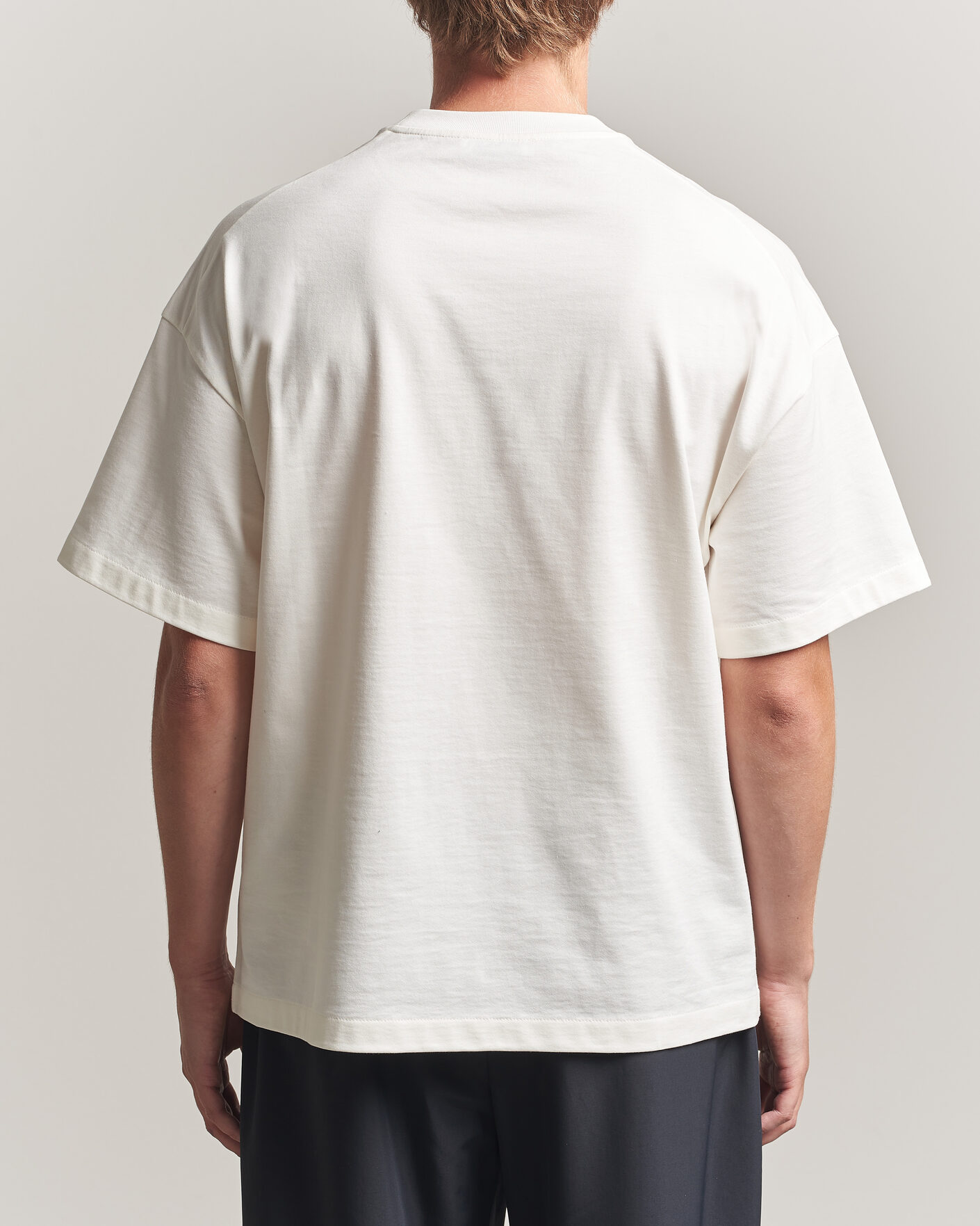 Homme | T-shirts | Jil Sander | Short Sleeve Side Logo T-Shirt Off White