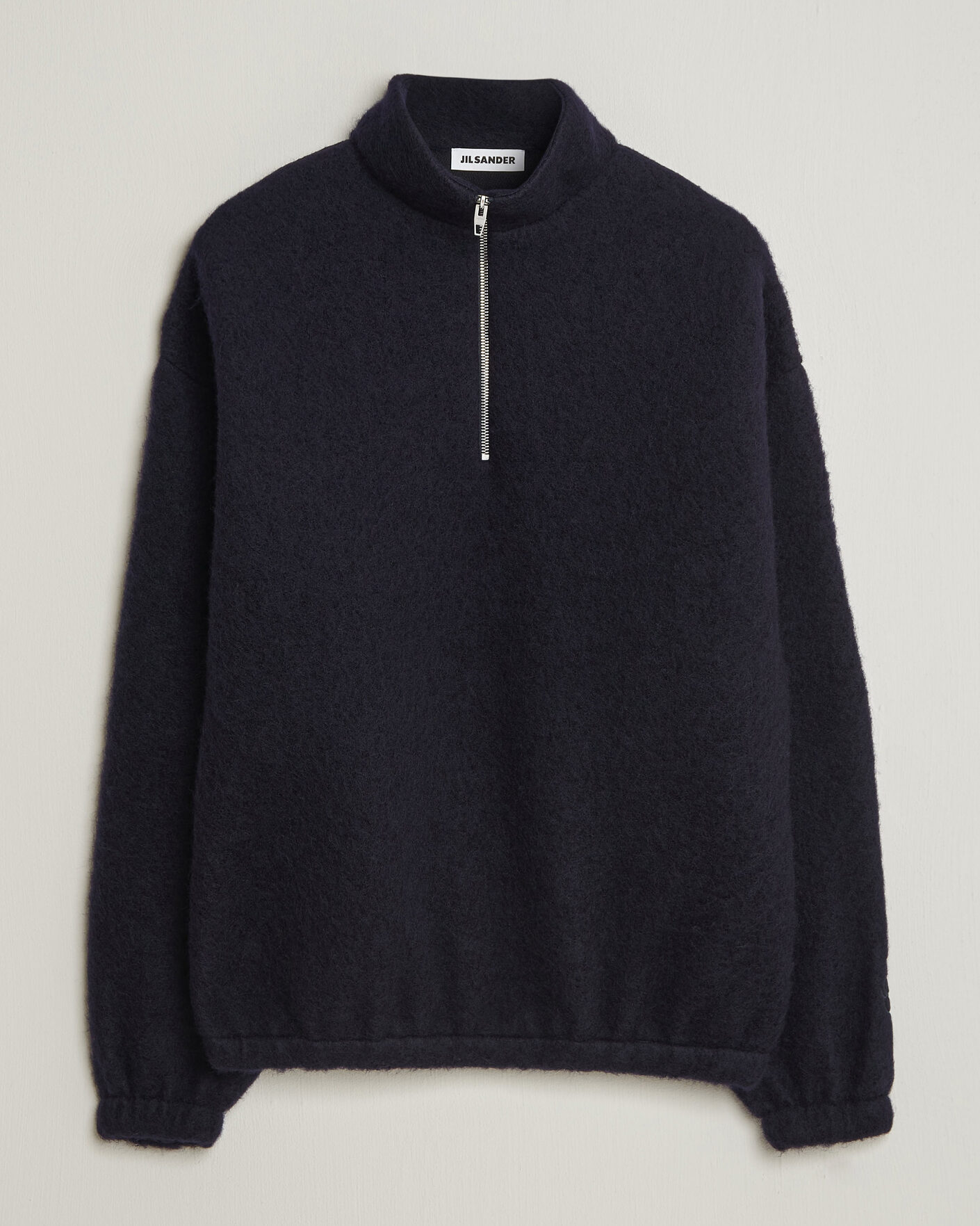 Homme | Pulls Et Tricots | Jil Sander | Half Zip Fleece Sweater Navy