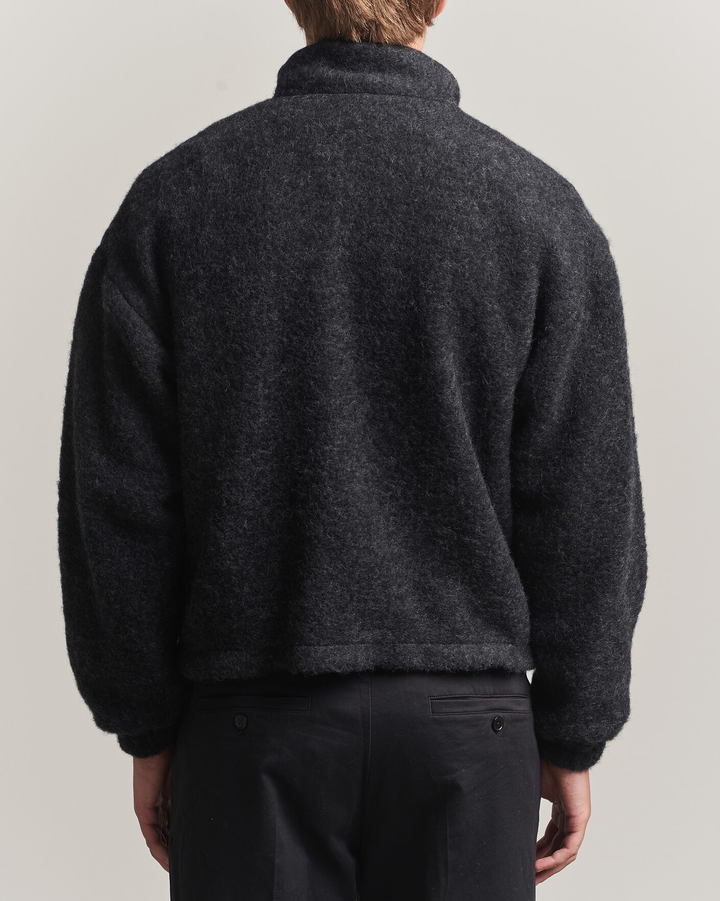 Homme | Manteaux Et Vestes | Jil Sander | Full Zip Fleece Jacket Charcoal