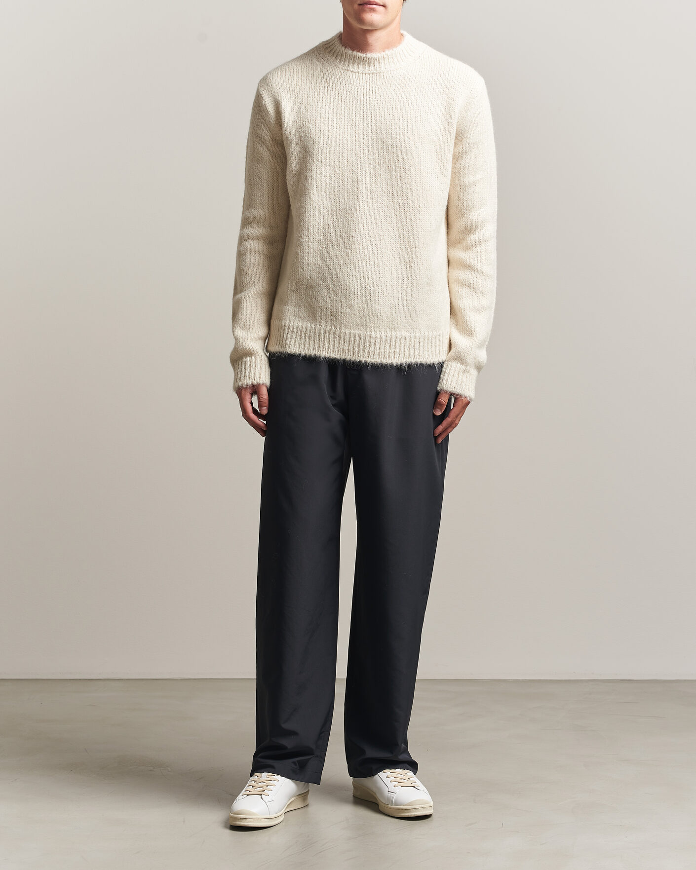 Homme | Pulls Et Tricots | Jil Sander | Rib Knit Sweater Off White
