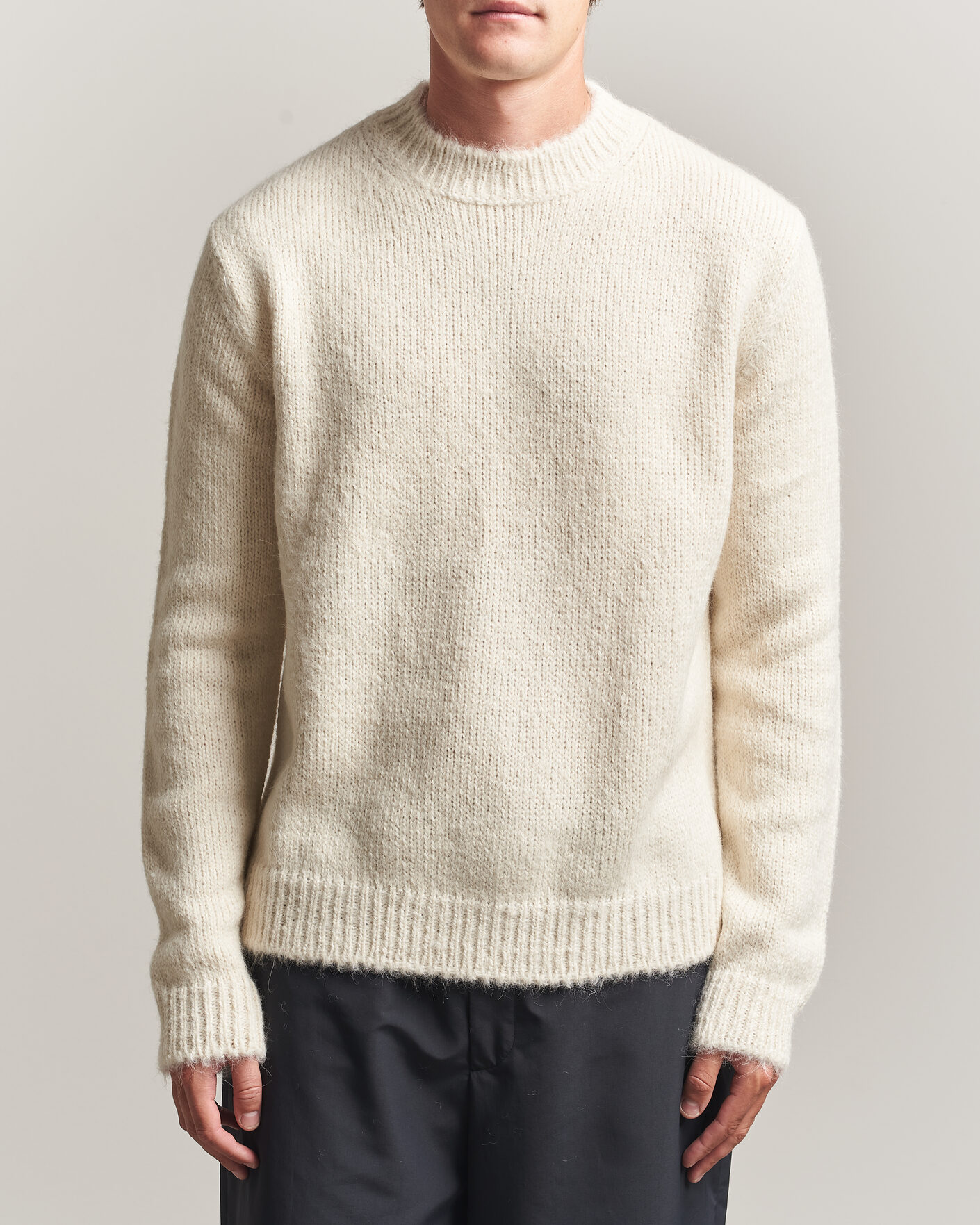 Homme | Pulls Et Tricots | Jil Sander | Rib Knit Sweater Off White
