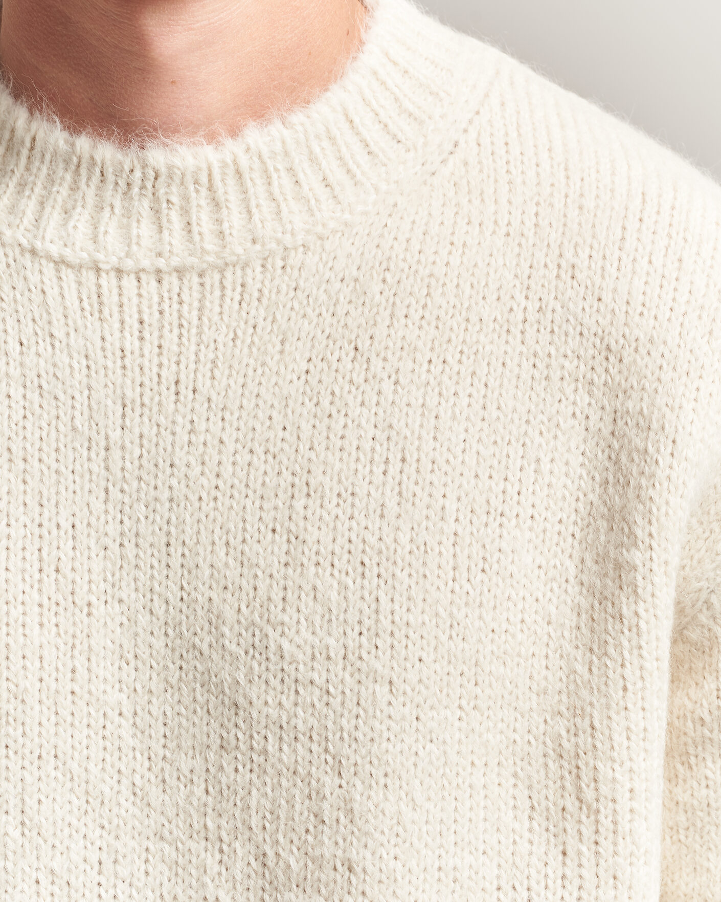 Homme | Pulls Et Tricots | Jil Sander | Rib Knit Sweater Off White