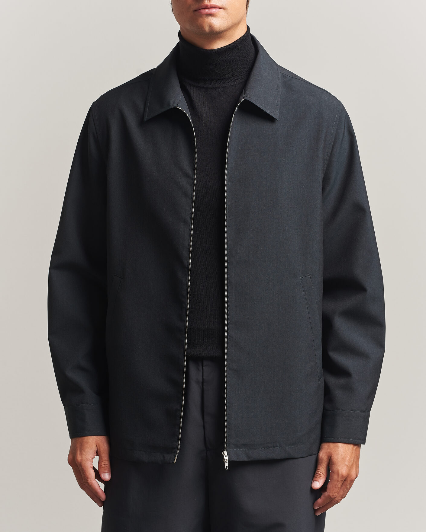 Homme | Chemises | Jil Sander | Zip Shirt Jacket Charcoal