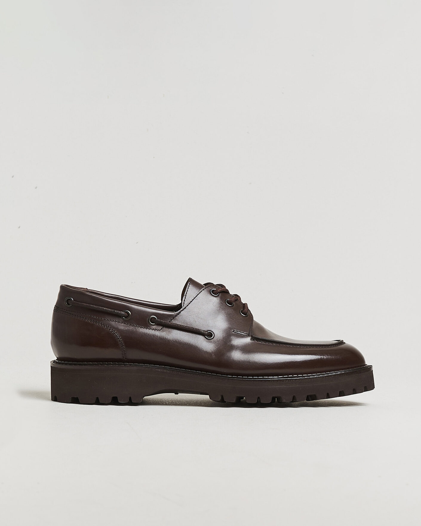 Homme | Derbies | John Lobb | Tide Moc Toe Derby Dark Brown Calf