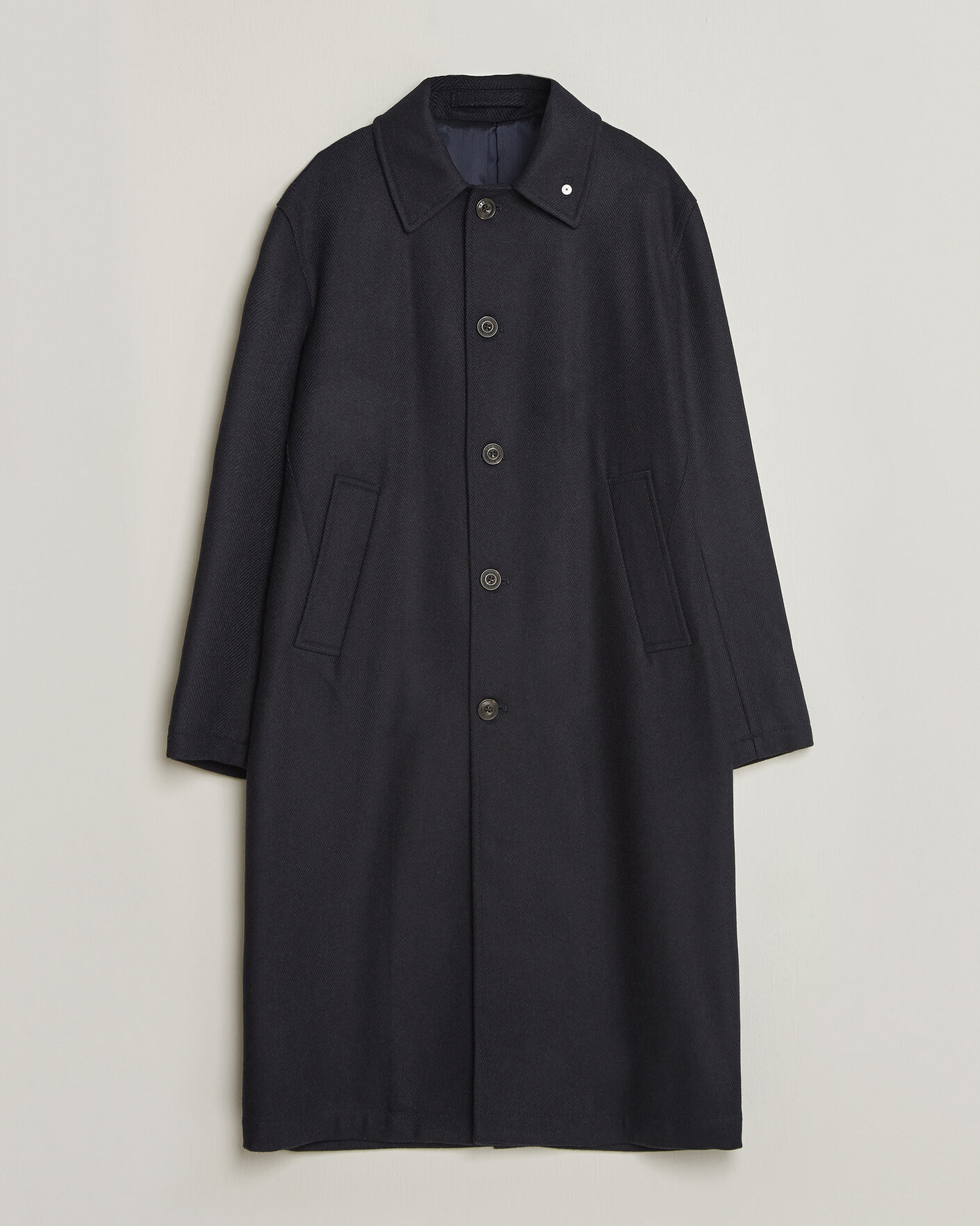 Homme | Manteaux Et Vestes | L.B.M. 1911 | Wool/Cashmere Raglan Coat Navy