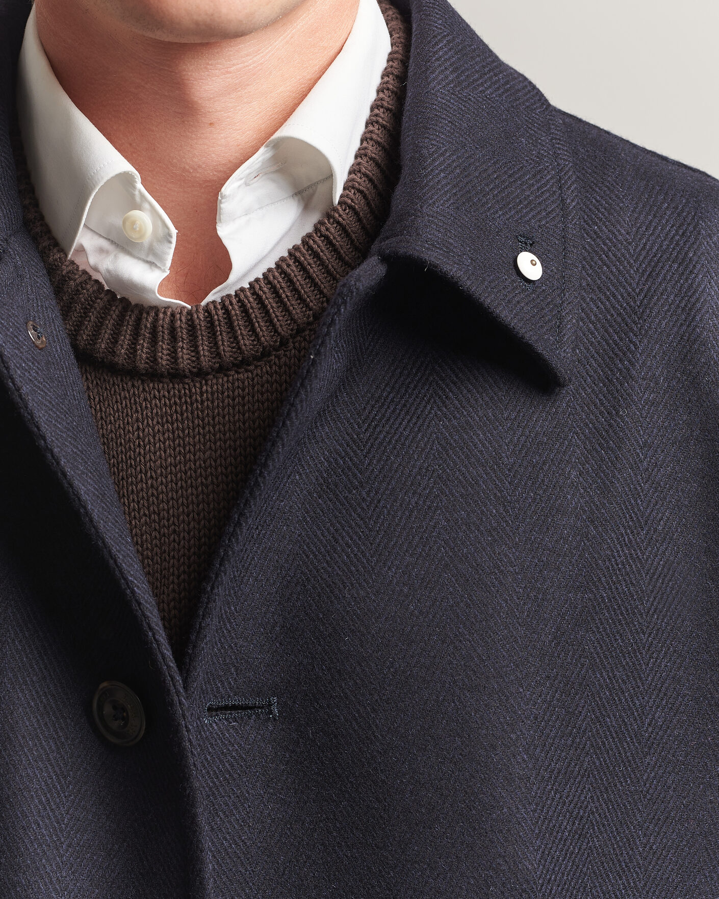 Homme | Manteaux Et Vestes | L.B.M. 1911 | Wool/Cashmere Raglan Coat Navy