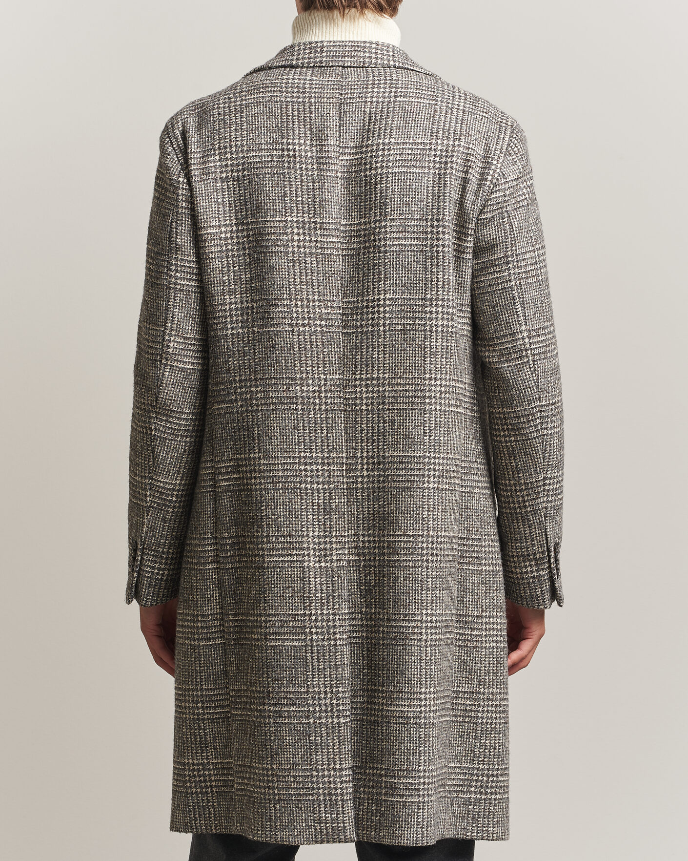 Homme | Manteaux Et Vestes | L.B.M. 1911 | Checked Wool Coat Grey