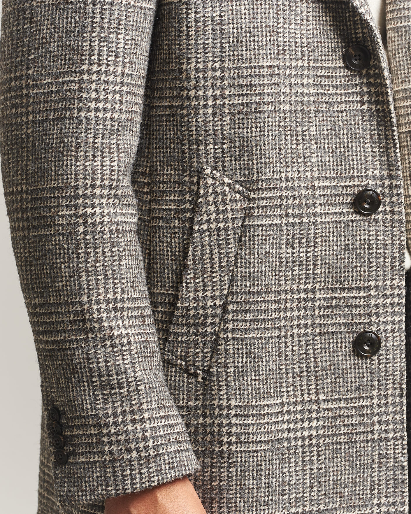 Homme | Manteaux Et Vestes | L.B.M. 1911 | Checked Wool Coat Grey
