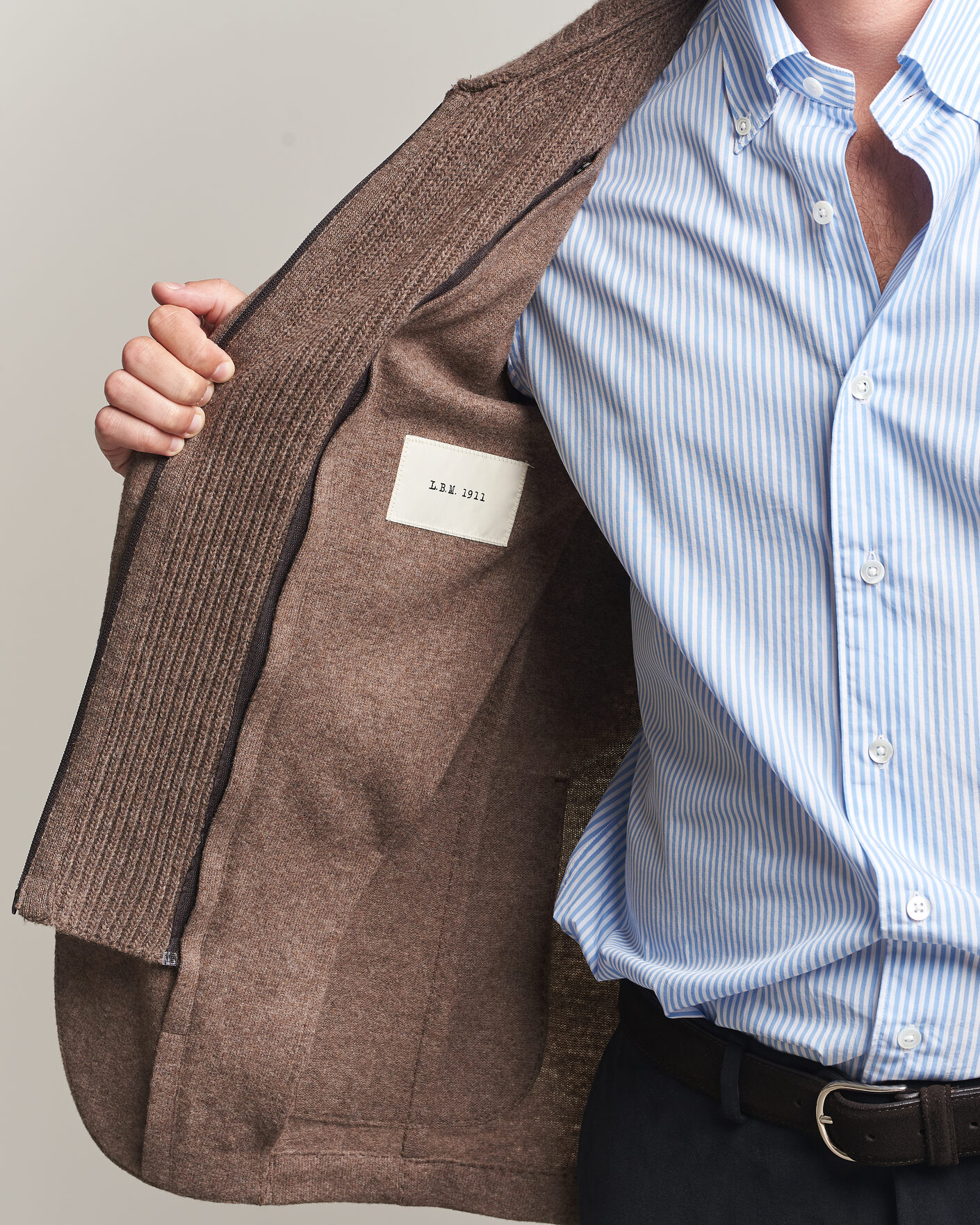 Homme | Blazers | L.B.M. 1911 | Ivan Hybrid Wool Blazer Brown