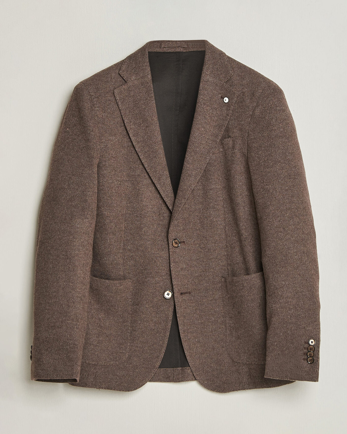 Homme | Blazers | L.B.M. 1911 | Jack Knitted Cashmere Mix Blazer Brown