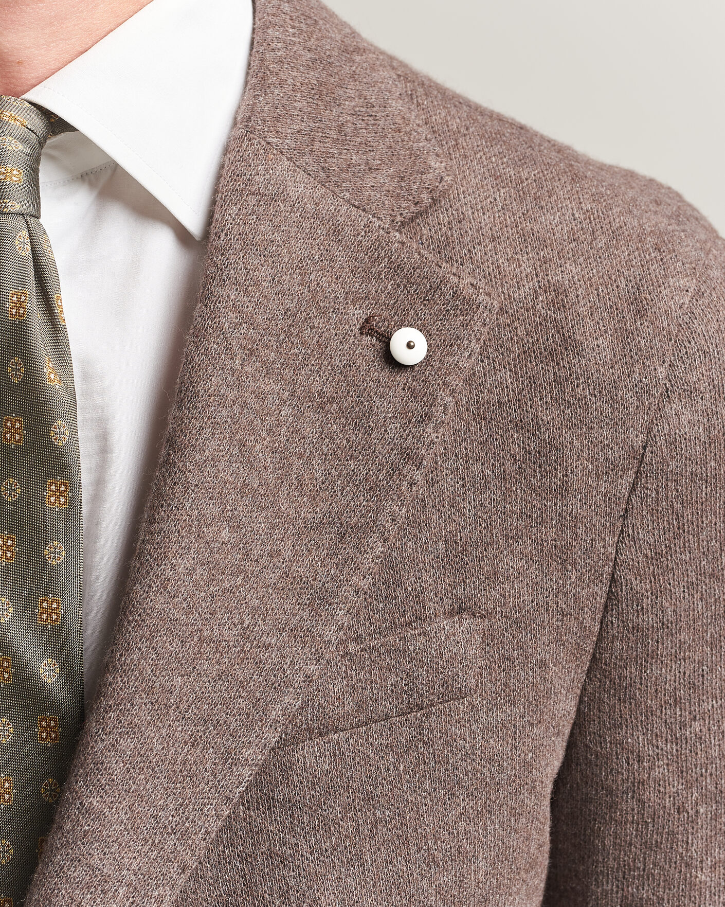 Homme | Blazers | L.B.M. 1911 | Jack Knitted Cashmere Mix Blazer Brown