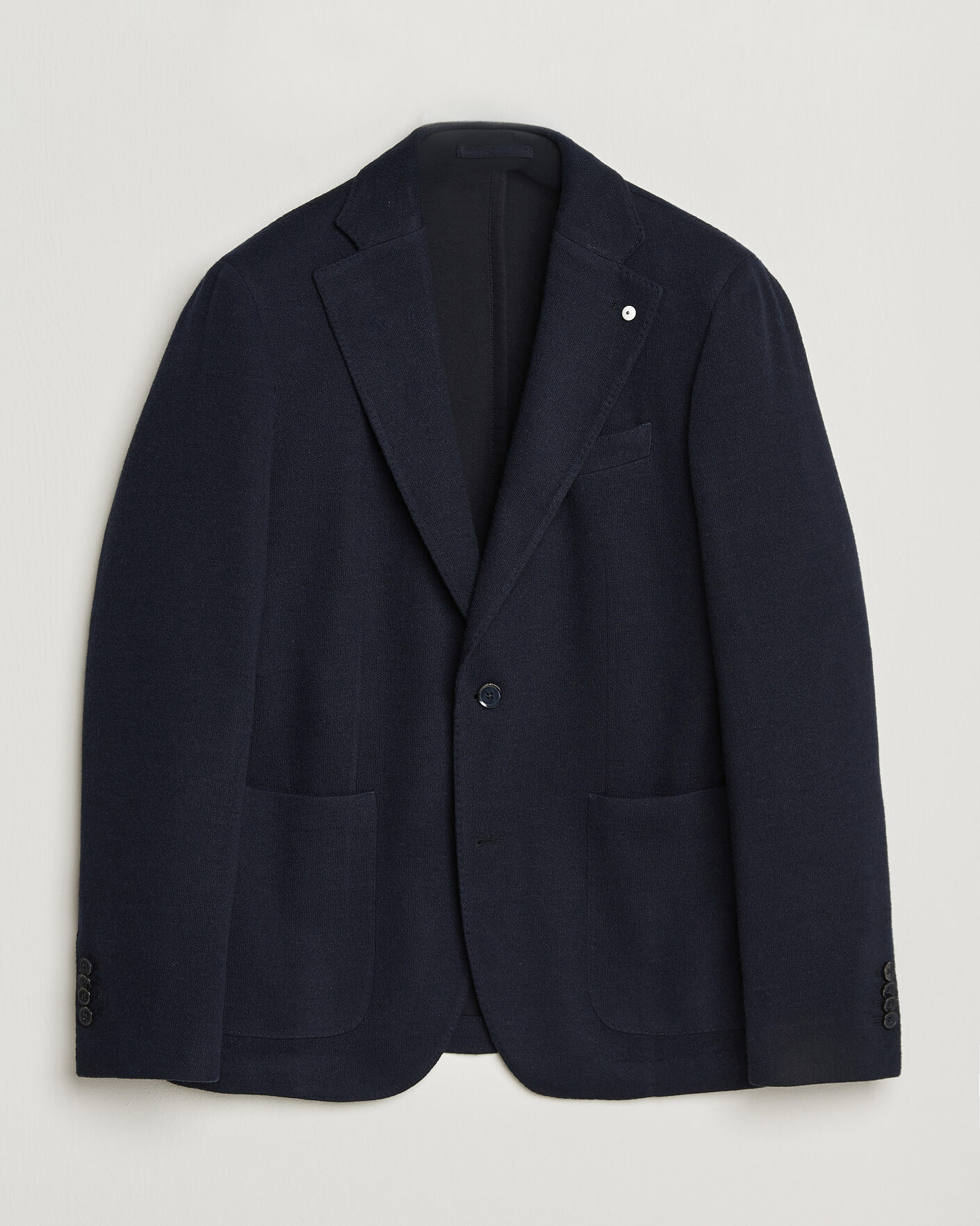 Homme | Blazers | L.B.M. 1911 | Jack Knitted Cashmere Mix Blazer Navy