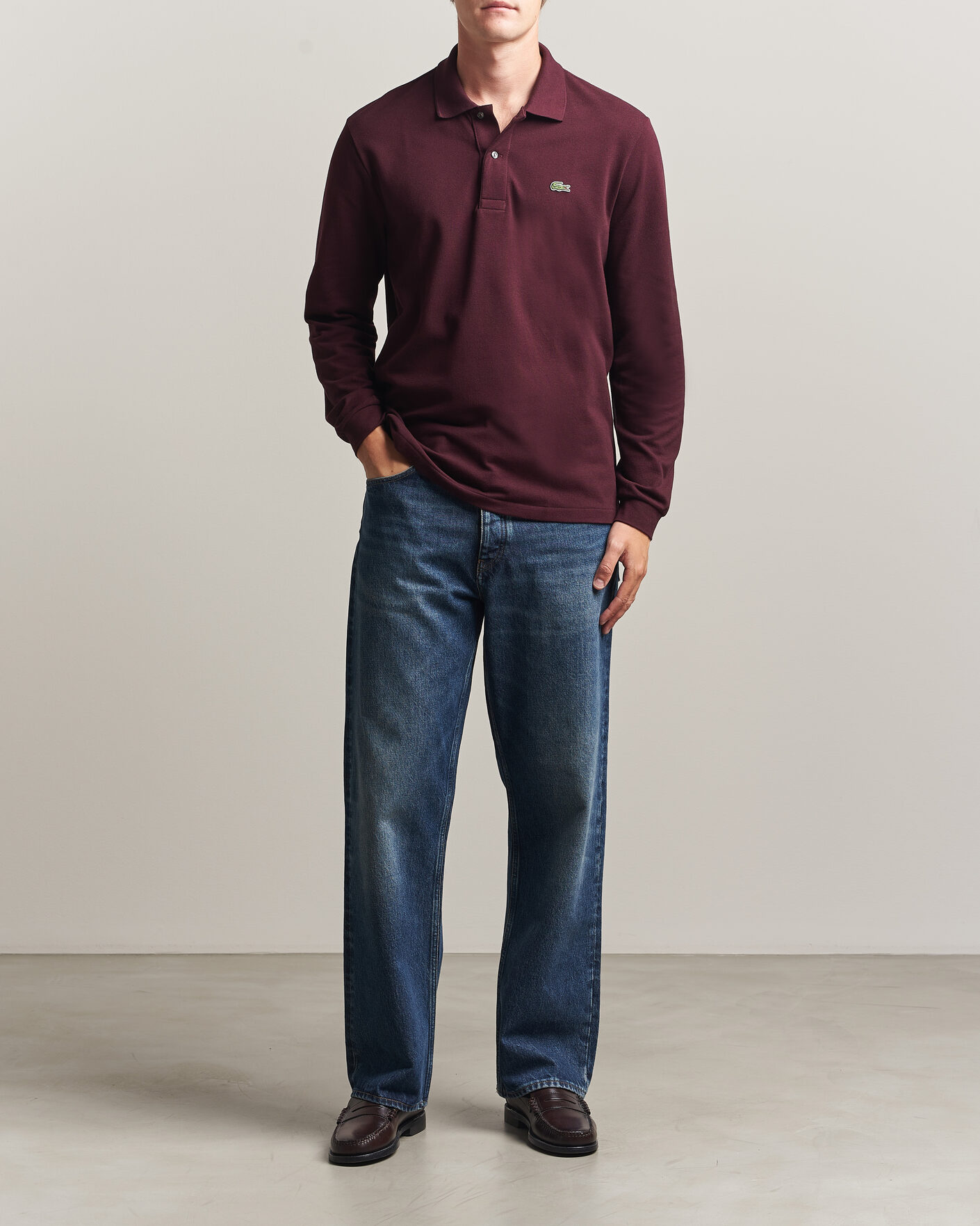 Homme | Polos | Lacoste | Original Long Sleeve Polo Piké Oxalis